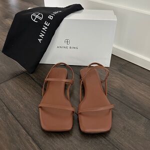 ANINE BING Calf Leather Comfy Hilda Sandal Sz 39 NIB $358!!